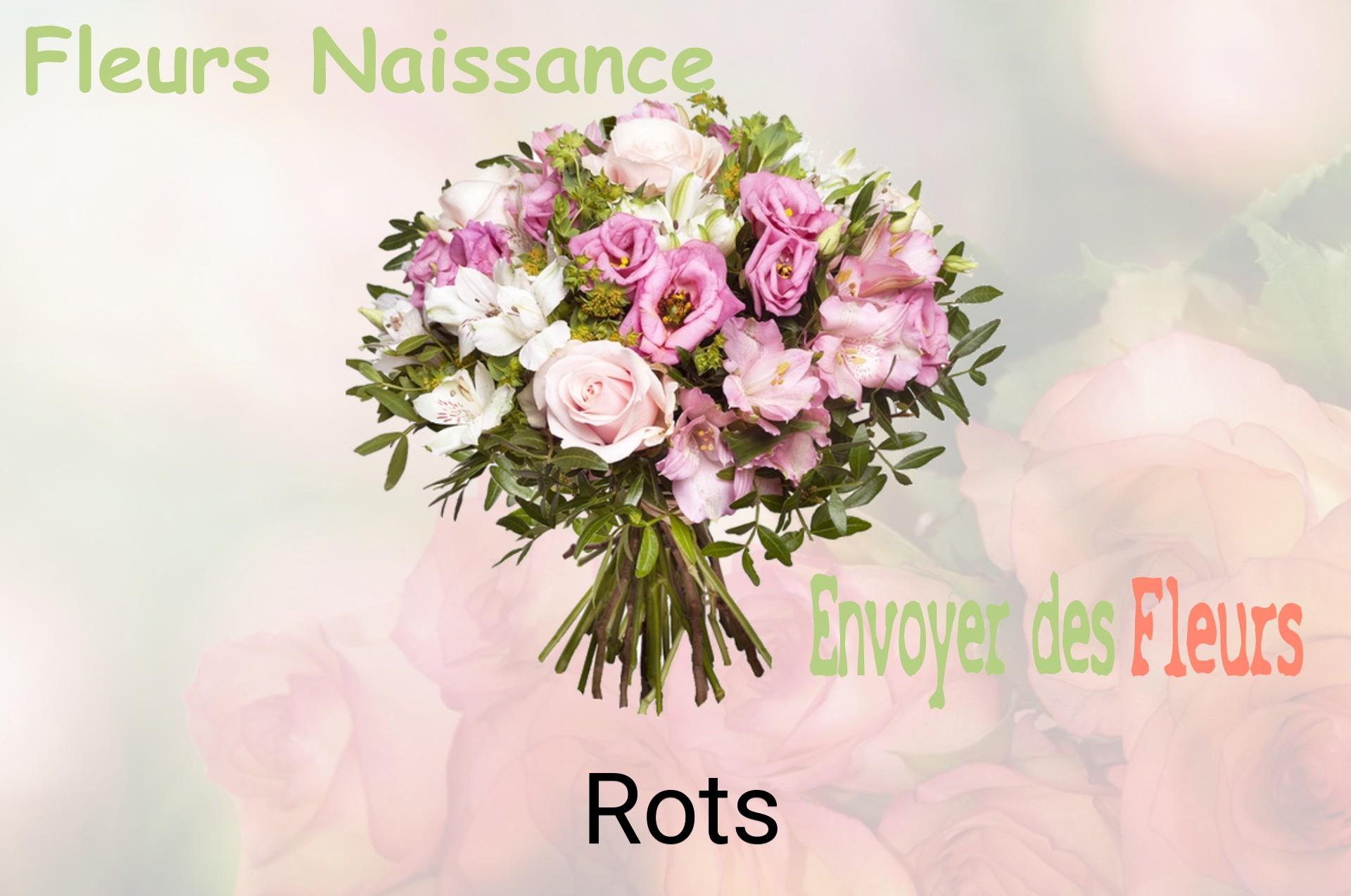 Bouquet de fleurs de naissance livré à Rots
